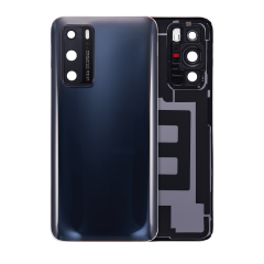 Back cover Glass With Camera Lens Compatible For Huawei P40 (Black)