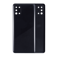 Back cover Glass With Camera Lens Compatible For Samsung Galaxy A31 (A315 / 2020) (Aftermarket Plus) (Prism Crush Black)