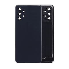Back Cover Glass With Camera Lens Compatible For Samsung Galaxy A32 5G (A326 / 2021) (Aftermarket Plus) (Awesome Black)