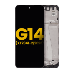 LCD Assembly With Frame Compatible For Motorola Moto G14 (XT2341-2 / 2023) (Refurbished) (All Colors)