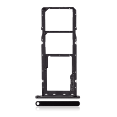 Dual Sim Card Tray Compatible For Samsung Galaxy A04E (A042 / 2022) (Black)
