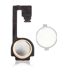 Home Button With Flex Compatible For iPhone 4 (White)