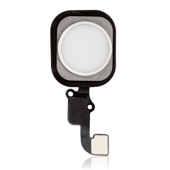 Home Button With Flex Compatible For iPhone 6 / 6 Plus (Silver)