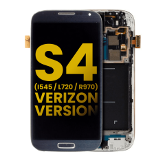 OLED Assembly With Frame Compatible For Samsung Galaxy S4 (i545 / L720 / R970) (Verizon & Sprint) (Refurbished) (Black)