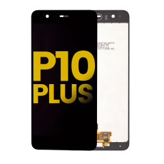 LCD Assembly Without Frame & Pre-Installed Home Button Compatible For Huawei P10 Plus (Refurbished) (Black)