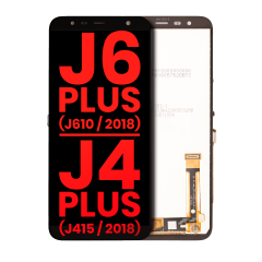 LCD Assembly Without Frame Compatible For Samsung Galaxy J6 Plus (J610 / 2018) / J4 Plus (J415 / 2018) (Aftermarket Plus) (Black)