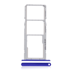 Dual Sim Card Tray Compatible For LG K22 (2020) (Blue)