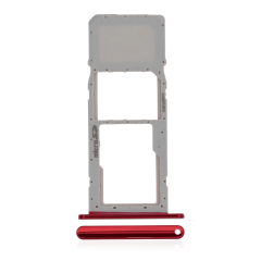 Single Sim Card Tray Compatible For LG K22 (2020) (Red)