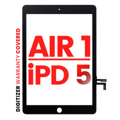 Digitizer Compatible For iPad Air 1 / iPad 5 (2017) (No Home Button Installed) (Aftermarket Pro: XO7) (Black)