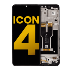 LCD Assembly With Frame For Cricket Icon 4 (Refurbished) (All Colors)