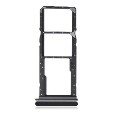Dual Sim Card Tray Compatible For Samsung Galaxy A03 Core (A032 / 2021) (Black)