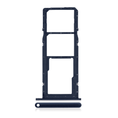 Dual Sim Card Tray Compatible For Samsung Galaxy A01 (A015 / 2020) (Blue)