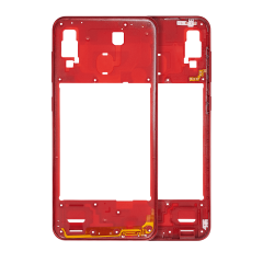 Mid-Frame Housing Compatible For Samsung Galaxy A30 (A305 / 2019) (Aftermarket Plus) (Red)