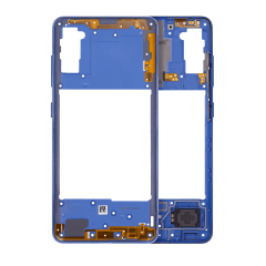 Mid-Frame Housing Compatible For Samsung Galaxy A41 (A415 / 2020) (Aftermarket Plus) (Prism Crush Blue)