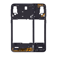 Mid-Frame Housing Compatible For Samsung Galaxy A40 (A405 / 2019) (Aftermarket Plus) (Black)