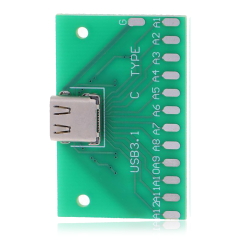 Type-C Female Test Board USB 3.1 With PCB 24P Connector Adapter For Measuring Current Conduction