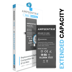 Extended Capacity Replacement Battery Compatible For iPhone 13 Mini (AmpSentrix Basic Extended)