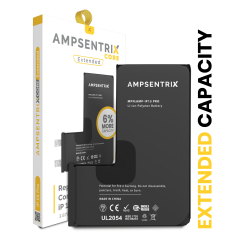 Replacement High Capacity Battery Core Compatible For iPhone 15 Pro (Spot Welding Required) (AmpSentrix Core Extended)