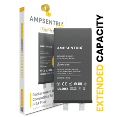 Replacement High Capacity Battery Core Compatible For iPhone 14 Plus (Spot Welding Required) (AmpSentrix Core Extended)