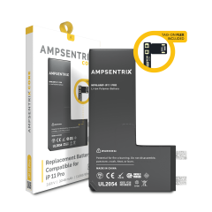 Replacement Battery Core with Universal Tag-On Flex Compatible For iPhone 11 Pro (Spot Welding Required) (AmpSentrix Core)