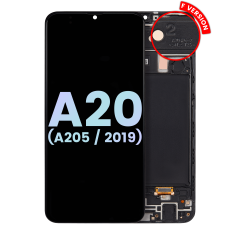 OLED Assembly With Frame Compatible For Samsung Galaxy A20 (A205 / 2019) (F Version) (Service Pack) (All Colors)