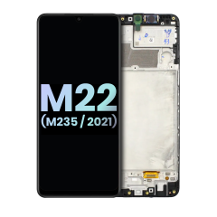 LCD Assembly With Frame For Samsung Galaxy M22 (M235 / 2021) (Service Pack) (All Colors)