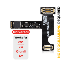 Pre-Programmed Universal Battery Tag-On Flex (Soldering Not Required) Compatible For iPhone 15 Pro / 15 Pro Max (AmpSentrix) (Compatible With I2C, JCID, Qianli)