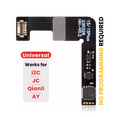 Pre-Programmed Universal Battery Tag-On Flex (Soldering Not Required) Compatible For iPhone 15 / 15 Plus (AmpSentrix) (Compatible With I2C, JCID, Qianli)