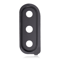 Back Camera Glass Lens And Cover Bezel Compatible For Samsung Galaxy M30 (M305 / 2019) (Black)
