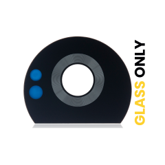 Back Camera Lens (Glass Only) With Adhesive Compatible For Motorola Moto Z2 Play (XT1710 / 2017) (Black)