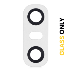 Back Camera Lens (Glass Only) With Adhesive Compatible For LG G6 (Mystic White)