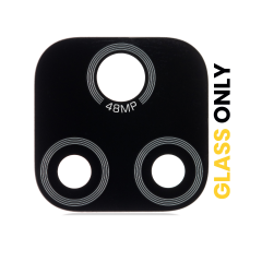 Back Camera Lens (Glass Only) With Adhesive For Motorola Moto E7 (XT2095 / 2020) (Black)