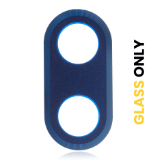 Back Camera Lens (Glass Only) With Adhesive Compatible For Motorola One Hyper (XT2027 / 2020) (Deepsea Blue)