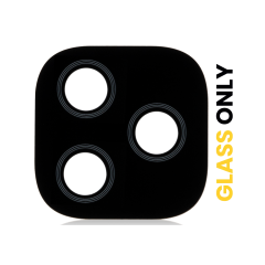 Back Camera Lens (Glass Only) With Adhesive For Motorola Moto E7 Plus (XT2081 / 2020) (Black)