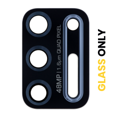 Back Camera Lens (Glass Only) With Adhesive Compatible For Motorola Moto G Stylus 6.8" (XT2115 / 2021) (Aurora Black)