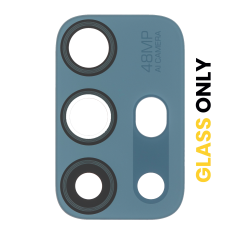 Back Camera Lens (Glass Only) With Adhesive Compatible For Motorola Moto G10 (XT2127-2 / 2021) / G10 Power (XT2127-4 / 2021) (Breeze Blue)