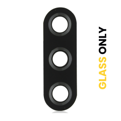 Back Camera Lens (Glass Only) With Adhesive Compatible For LG Harmony 4 (LM-400AM) (Black)