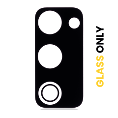 Back Camera Lens (Glass Only) With Adhesive For Samsung Galaxy S20 FE 4G / 5G (Black) (10 Pack)