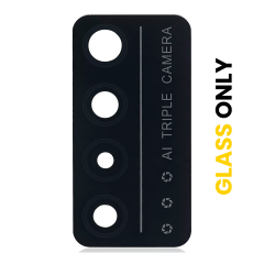 Back Camera Lens (Glass Only) With Adhesive Compatible For T-Mobile Revvl V+ 5G (Nebula Black)