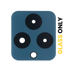 Back Camera Lens (Glass Only) With Adhesive Compatible For T-Mobile Revvl 6 (Blue)