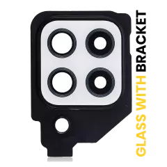 Back Camera Lens With Bracket Compatible For Samsung Galaxy A22 4G (A225 / 2021) (White)