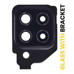 Back Camera Lens With Bracket Compatible For Samsung Galaxy A22 4G (A225 / 2021) (Black)