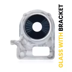 Back Camera Lens With Bracket Compatible For LG Velvet (White)