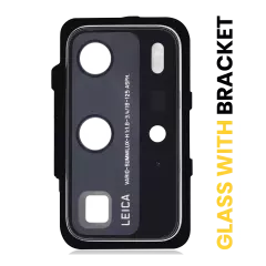 Back Camera Lens With Bracket Compatible For Huawei P40 Pro (Ice White)