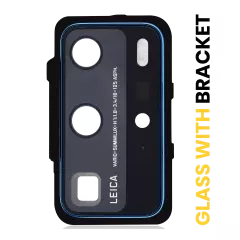 Back Camera Lens With Bracket Compatible For Huawei P40 Pro (Deep Sea Blue)