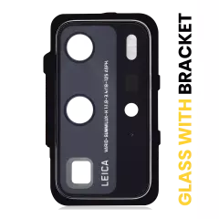Back Camera Lens With Bracket Compatible For Huawei P40 Pro (Silver)
