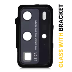 Back Camera Lens With Bracket Compatible For Huawei P40 Pro (Black)