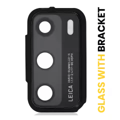 Back Camera Lens With Bracket Compatible For Huawei P40 (Black)