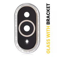 Back Camera Lens With Bracket Compatible For Huawei Nova 10 Pro (Silver)