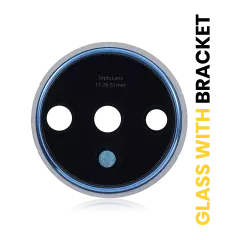 Back Camera Lens With Bracket Compatible For OnePlus 7T (Glacier Blue)